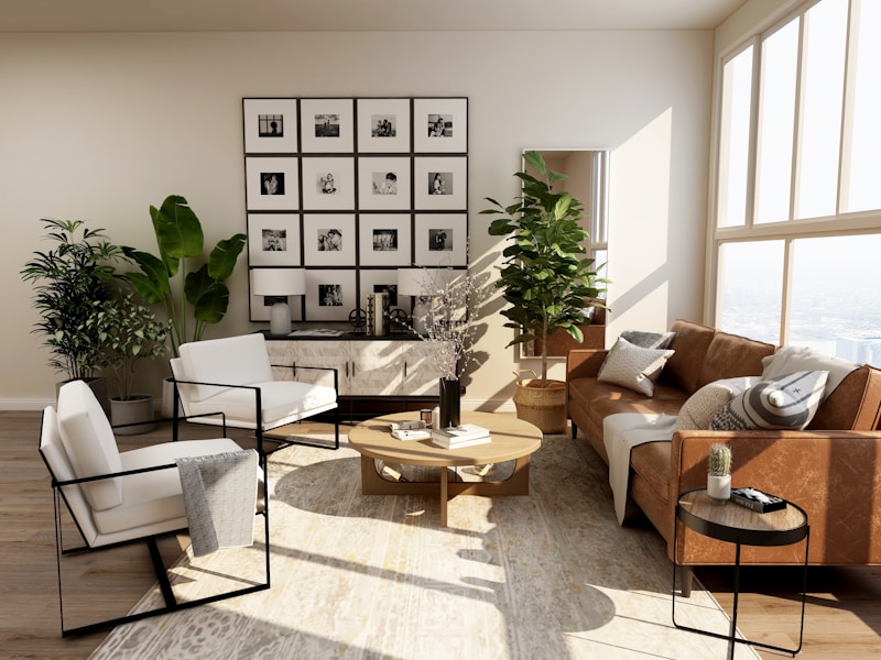 Dining Room with wall art