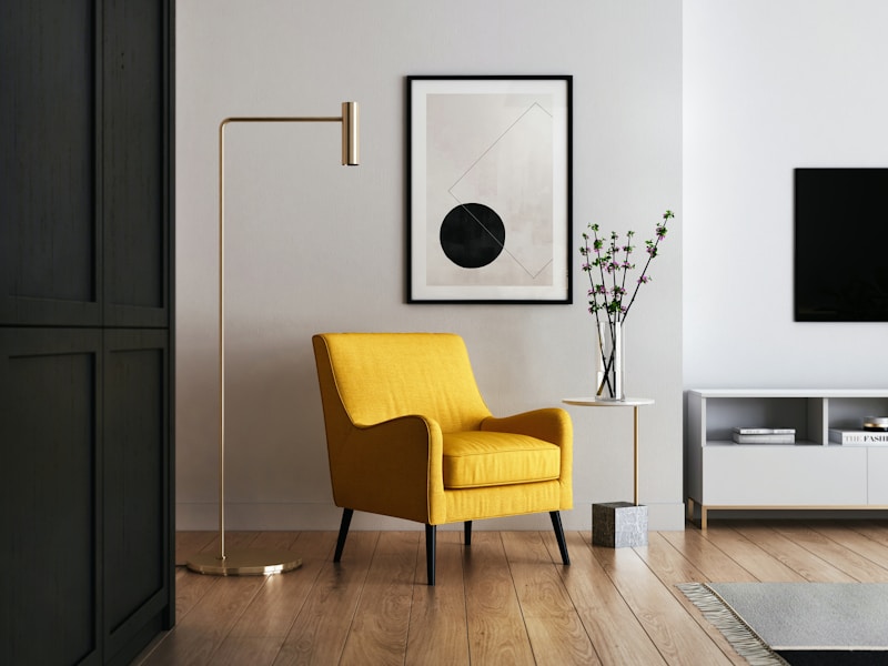 Living Room with wall art