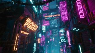 Cyberpunk art style